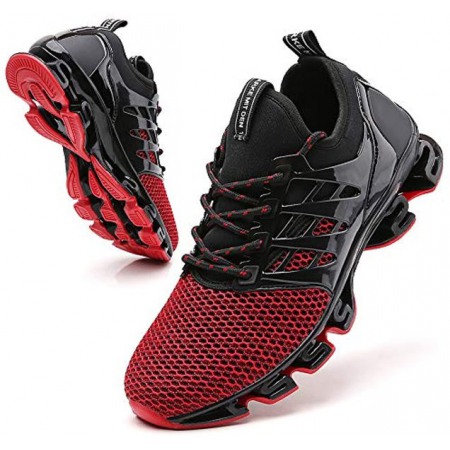 Sport Running Shoes for Mens Mesh Breathable Trail Runners Fashion Sneakers Red