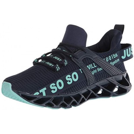 Mens Athletic Walking Blade Running Tennis Shoes Fashion Sneakers Dark Blue